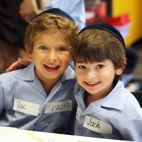 First day of school 2011. Gandel Besen House. Zac Goldman (left), Jack Lindell. Photo: Peter Haskin