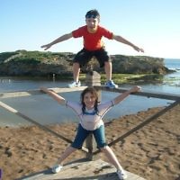 Melissa Morris of East Brighton, Victoria, entered this photo of her children Ashley and Amanda in Warrnambool in January 2011.
