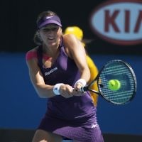 Australian Open 20-1-11. Shahar Peer in 2nd round action. Photo: Peter Haskin