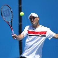 Australian Open 20-1-11. Andy Ram. First round Mens doubles with Jonathan Erlich. Photo: Peter Haskin