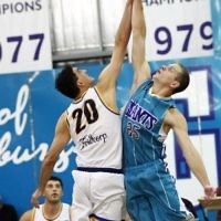 26-3-11. Maccabi Warriors Basketball vs Coburg. Eric Witschel. Photo: Peter Haskin