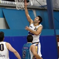 26-3-11. Maccabi Warriors Basketball vs Coburg.  Josh Burns. Photo: Peter Haskin