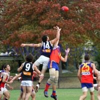 AJAX football. Round 1, 2011 vs Fitzroy. 9-4-11. Photo: Peter Haskin