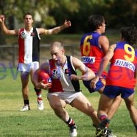 AJAX football. Round 1, 2011 vs Fitzroy. 9-4-11. Photo: Peter Haskin