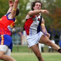 AJAX football. Round 1, 2011 vs Fitzroy. 9-4-11. Photo: Peter Haskin
