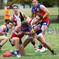 AJAX football. Round 1, 2011 vs Fitzroy. 9-4-11. Photo: Peter Haskin