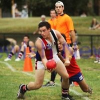 AJAX football. Round 1, 2011 vs Fitzroy. 9-4-11. Photo: Peter Haskin