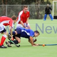 Maccabi Hockey Club v Latrobe. 1-5-11. Damien Suss. Photo: Peter Haskin Maccabi Hockey Club v Latrobe. 1-5-11. Damien Suss. Photo: Peter Haskin