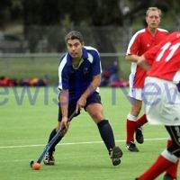 Maccabi Hockey Club v Latrobe. 1-5-11. Damien Suss. Photo: Peter Haskin Maccabi Hockey Club v Latrobe. 1-5-11. Damien Suss. Photo: Peter Haskin