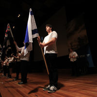 Yom Hazikaron 2011. Robert Blackwood Hall, Monash University. Photo: Peter Haskin