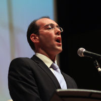 Yom Hazikaron 2011. Robert Blackwood Hall, Monash University. Dov Farkas. Photo: Peter Haskin