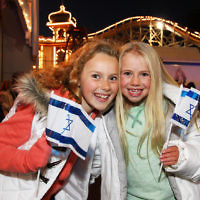 Yom ha atzmaut 2011. Celebrations at Luna Park for Israel's 63rd birthday. Photo: Peter Haskin