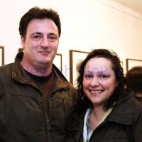 17-7-11. Opening of the Lex Mrocki "Seen and Unseen" photographic exhibtion at Melbourne's Jewish Museum. Nigel Clements, Elizabeth Liddle. Photo: Peter Haskin 17-7-11. Opening of the Lex Mrocki "Seen and Unseen" photographic exhibtion at Melbourne's Jewish Museum. Nigel Clements, Elizabeth Liddle. Photo: Peter Haskin