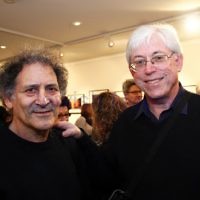 17-7-11. Opening of the Lex Mrocki "Seen and Unseen" photographic exhibtion at Melbourne's Jewish Museum. Arnold Zable (left), Les Segal. Photo: Peter Haskin 17-7-11. Opening of the Lex Mrocki "Seen and Unseen" photographic exhibtion at Melbourne's Jewish Museum. Arnold Zable (left), Les Segal. Photo: Peter Haskin