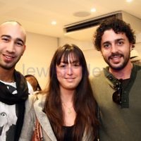 17-7-11. Opening of the Lex Mrocki "Seen and Unseen" photographic exhibtion at Melbourne's Jewish Museum. From left: Joel Swersky, Rotem Gam, Elliot Goldstone. Photo: Peter Haskin 17-7-11. Opening of the Lex Mrocki "Seen and Unseen" photographic exhibtion at Melbourne's Jewish Museum. From left: Joel Swersky, Rotem Gam, Elliot Goldstone. Photo: Peter Haskin