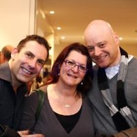 17-7-11. Opening of the Lex Mrocki "Seen and Unseen" photographic exhibtion at Melbourne's Jewish Museum. From left: ???, Elisa , Sam Schwartz. Photo: Peter Haskin 17-7-11. Opening of the Lex Mrocki "Seen and Unseen" photographic exhibtion at Melbourne's Jewish Museum. From left: ???, Elisa , Sam Schwartz. Photo: Peter Haskin