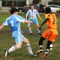 24-7-11. North Caulfield Maccabi v Nunawading City. Photo: Peter Haskin