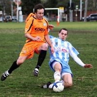 24-7-11. North Caulfield Maccabi v Nunawading City. Photo: Peter Haskin