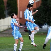 24-7-11. North Caulfield Maccabi v Nunawading City. Photo: Peter Haskin