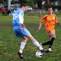 24-7-11. North Caulfield Maccabi v Nunawading City. Photo: Peter Haskin