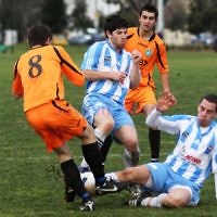 24-7-11. North Caulfield Maccabi v Nunawading City. Photo: Peter Haskin
