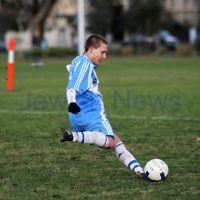 24-7-11. North Caulfield Maccabi v Nunawading City. Photo: Peter Haskin