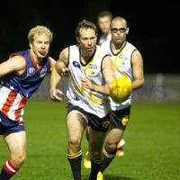 13-8-11. AFL International Cup, Blacktown, Sydney. Peace Team v USA. Photo: Ofer Levy 13-8-11. AFL International Cup, Blacktown, Sydney. Peace Team v USA. Photo: Ofer Levy