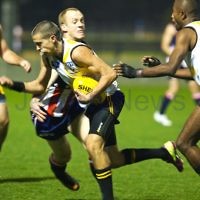 13-8-11. AFL International Cup, Blacktown, Sydney. Peace Team v USA. Photo: Ofer Levy 13-8-11. AFL International Cup, Blacktown, Sydney. Peace Team v USA. Photo: Ofer Levy