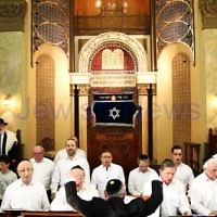 14-8-11. Induction of Rabbi Yaakov Glasman as Chief Minister of St Kilda Hebew Congregation. Photo: Peter Haskin