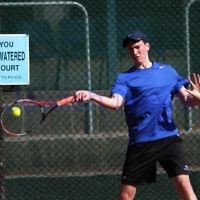20-8-11. Maccabi Tennis pennant finals. Luke Goldberg. Photo: Peter Haskin