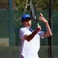 20-8-11. Maccabi Tennis pennant finals. Liam Goldberg. Photo: Peter Haskin