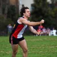 27-8-11. AJAX v Old Essendon. Gary Bleiden. Photo: Peter Haskin