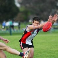 27-8-11. AJAX v Old Essendon. Photo: Peter Haskin