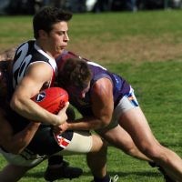 27-8-11. AJAX v Old Essendon. Photo: Peter Haskin