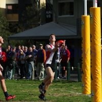 27-8-11. AJAX v Old Essendon. Jake Lew. Photo: Peter Haskin
