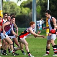 27-8-11. AJAX v Old Essendon. Photo: Peter Haskin