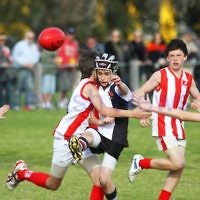 28-8-11. AJAX Under 12 Jets premiers 2011, defeating Mordialloc Braeside. Matthew Bassat. Photo: Peter Haskin 28-8-11. AJAX Under 12 Jets premiers 2011, defeating Mordialloc Braeside. Matthew Bassat. Photo: Peter Haskin