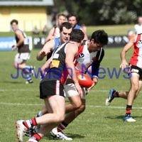 17-9-11. AJAX 2nds defeat Ormond in the grand final at Trevor Barker Oval, Sandringham. Photo: Peter Haskin