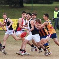 AJAX U 17 Premiers v St Bernards. Photo: Peter Haskin AJAX U 17 Premiers v St Bernards. Photo: Peter Haskin