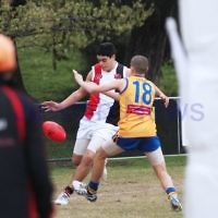 AJAX U 17 Premiers v St Bernards. Photo: Peter Haskin AJAX U 17 Premiers v St Bernards. Photo: Peter Haskin
