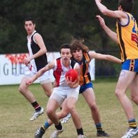 AJAX U 17 Premiers v St Bernards. Photo: Peter Haskin AJAX U 17 Premiers v St Bernards. Photo: Peter Haskin