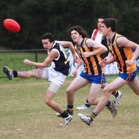 AJAX U 17 Premiers v St Bernards. Photo: Peter Haskin AJAX U 17 Premiers v St Bernards. Photo: Peter Haskin