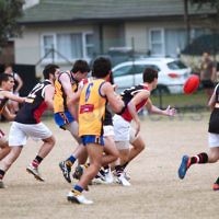 AJAX U 17 Premiers v St Bernards. Photo: Peter Haskin AJAX U 17 Premiers v St Bernards. Photo: Peter Haskin