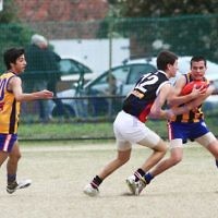 AJAX U 17 Premiers v St Bernards. Photo: Peter Haskin AJAX U 17 Premiers v St Bernards. Photo: Peter Haskin