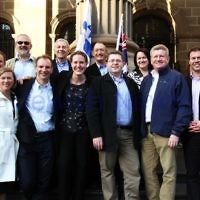 Say No to BDS 4-9-11. Anti BDS rally at the State Library . Organised by Victorian Young Liberals and the Australian Liberal Students' Federation.  Back row, from left: Philip Chester, Sam Tatarka, Danny Lamm, John Searle, xxxxxxxx. Front row, from left: xxxxxxx, David Southwick, Kelly O'Dwyer, John Shipp, Mitch Fifield, Josh Frydenberg.  Photo: Peter Haskin
