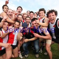 17-9-11. AJAX  2nds defeat Ormond in the grand final at Trevor Barker Oval, Sandringham.  Photo: Peter Haskin