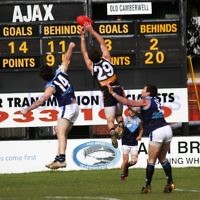 10-9-11. Ajax V Old Camberwell, Preliminary Final. Adam Caplan. Photo: Peter Haskin 10-9-11. Ajax V Old Camberwell, Preliminary Final. Adam Caplan. Photo: Peter Haskin
