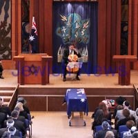 13-12-11. Memeorial service for former Australian Governer General, Sir Zelman Cowen. Held at Temple Beth Israel, Alma Rd., East St Kilda. Photo copyright: AJN/Peter Haskin.