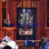 13-12-11. Memeorial service for former Australian Governer General, Sir Zelman Cowen. Held at Temple Beth Israel, Alma Rd., East St Kilda. Josh Frydenberg. Photo copyright: AJN/Peter Haskin.