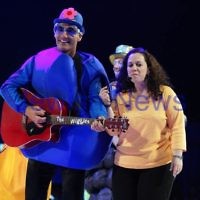 2-12-11. The Wiggles. Tammy Cohen on stage with the Wiggles at the Flemington racecourse in Melbourne singing "Fruit Salad". Tammy won a competition to be the 5th Wiggle. Photo: Peter Haskin 2-12-11. The Wiggles. Tammy Cohen on stage with the Wiggles at the Flemington racecourse in Melbourne singing "Fruit Salad". Tammy won a competition to be the 5th Wiggle. Photo: Peter Haskin